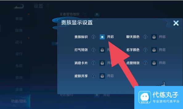 王者荣耀贵族标志怎么隐藏 贵族标志隐藏方法分享