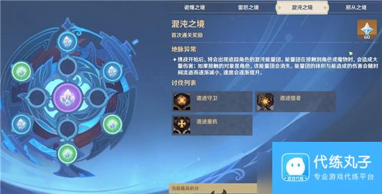 原神扭曲幽域混沌之境通关阵容推荐 原神攻略推荐