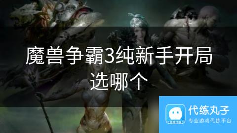 魔兽争霸3纯新手开局选哪个