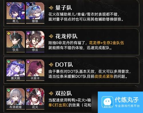 崩坏星穹铁道2.0版本花火养成攻略