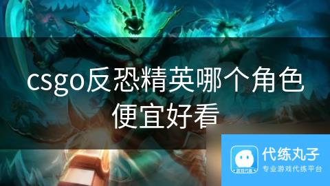 csgo反恐精英哪个角色便宜好看