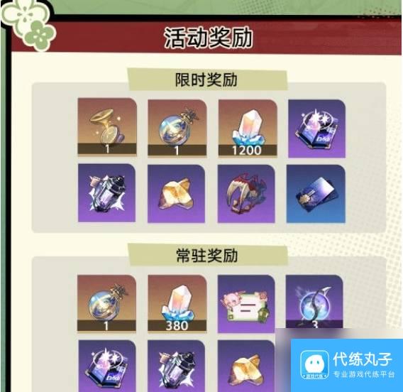 崩坏星穹铁道初花习剑录活动奖励是什么